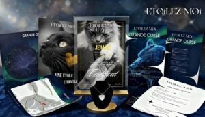 Coffret de bapteme d'etoile pour le deuil de votre animal de compagnie
