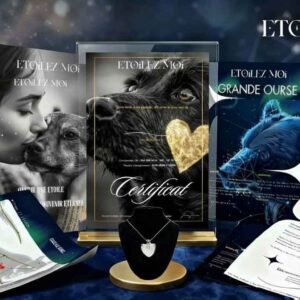 Baptême d’étoile chien décédé – Coffret « À jamais mon fidèle compagnon »