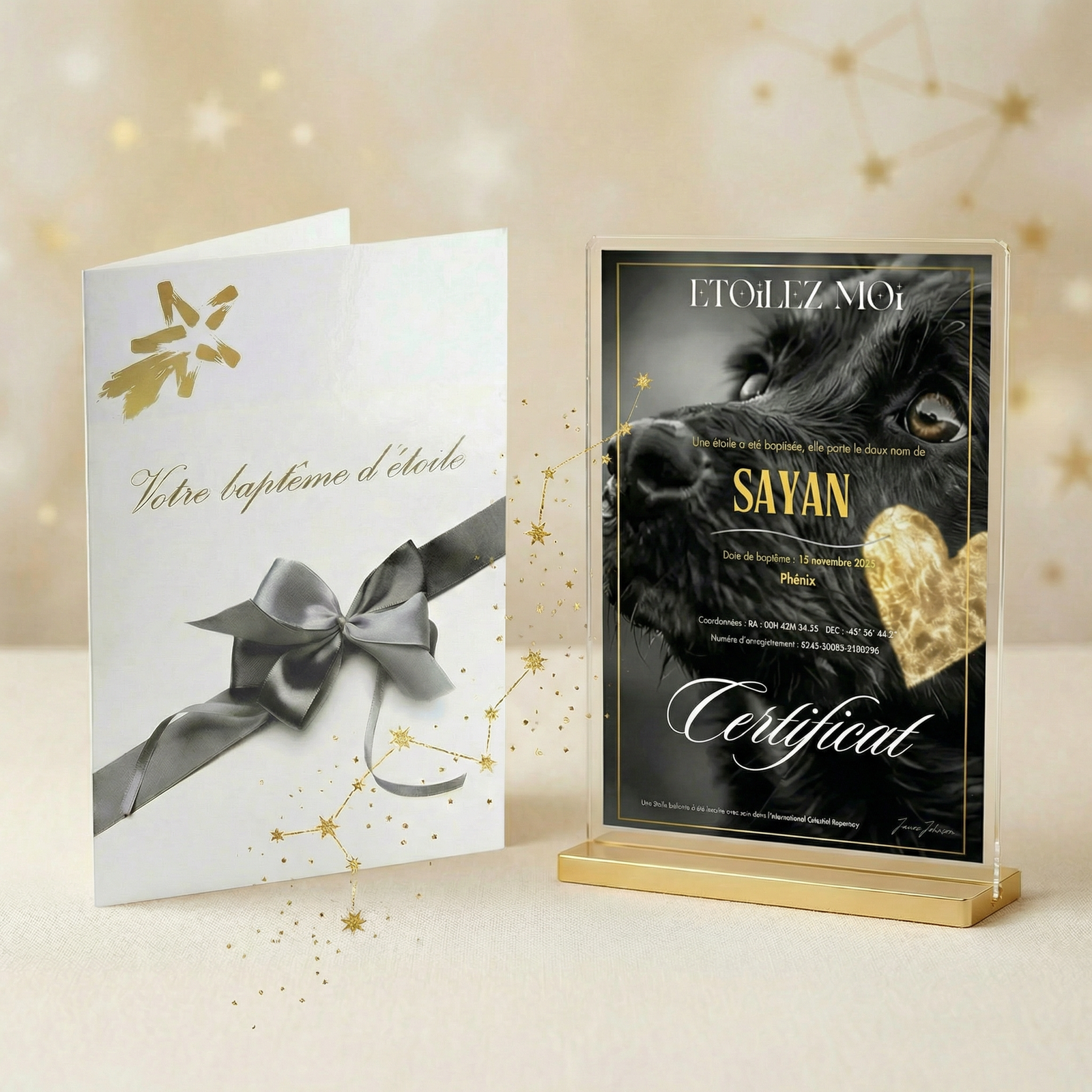 coffret pour honorer la memoire de son chien disparu