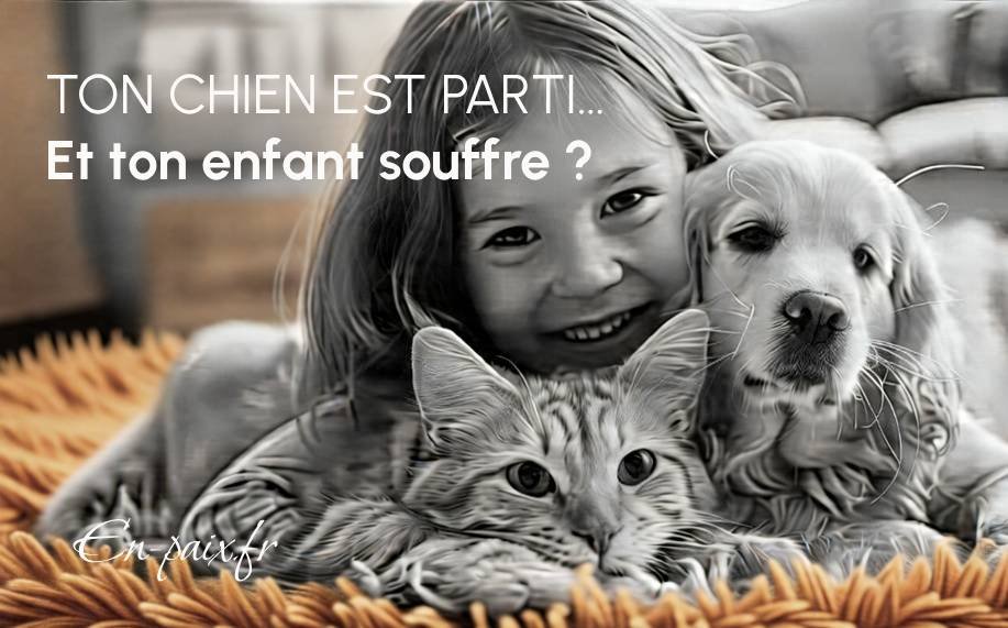 Dessin d'enfant en hommage à son chien