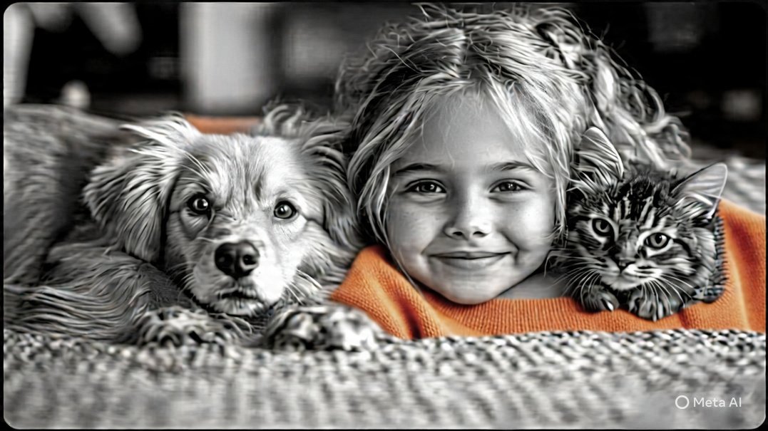 Illustration sereine symbolisant le deuil animalier et l'accompagnement pour surmonter la perte d'un chien ou d'un chat - En-Paix.fr