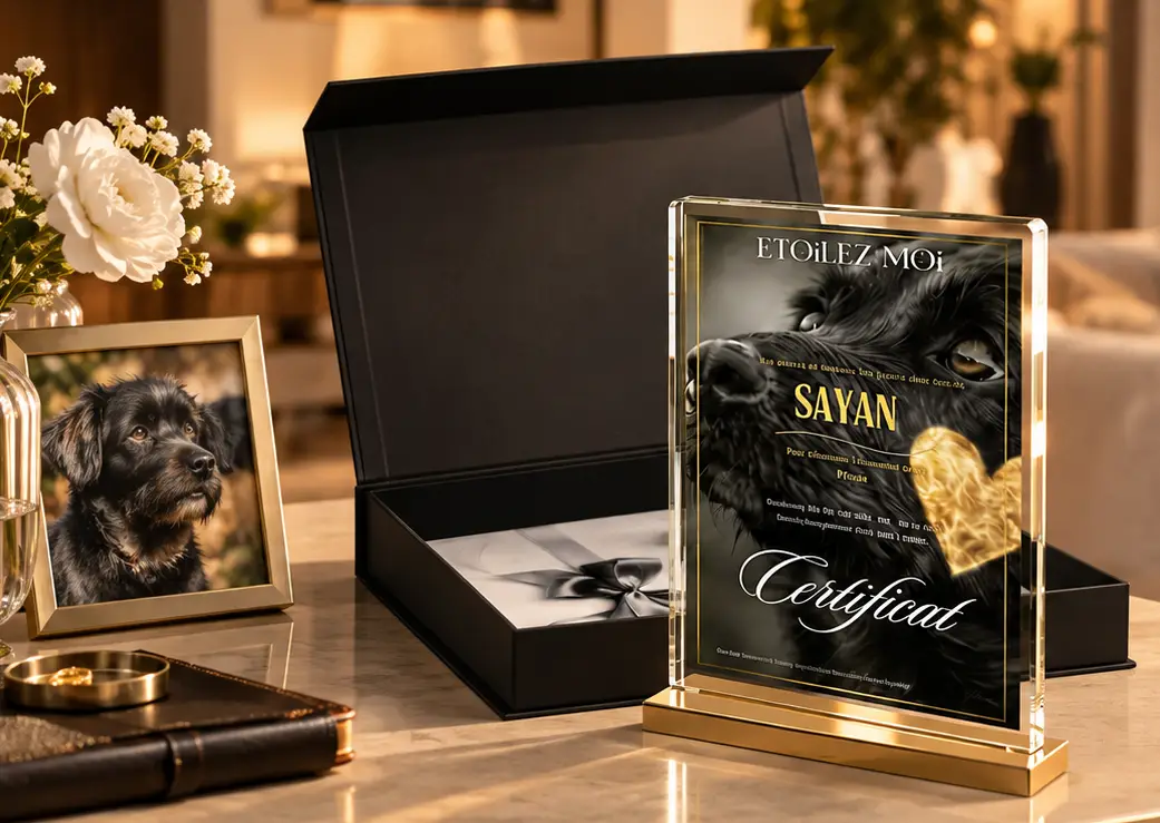 Choisir son support d’étoile avec coffret, pochette ou version digitale