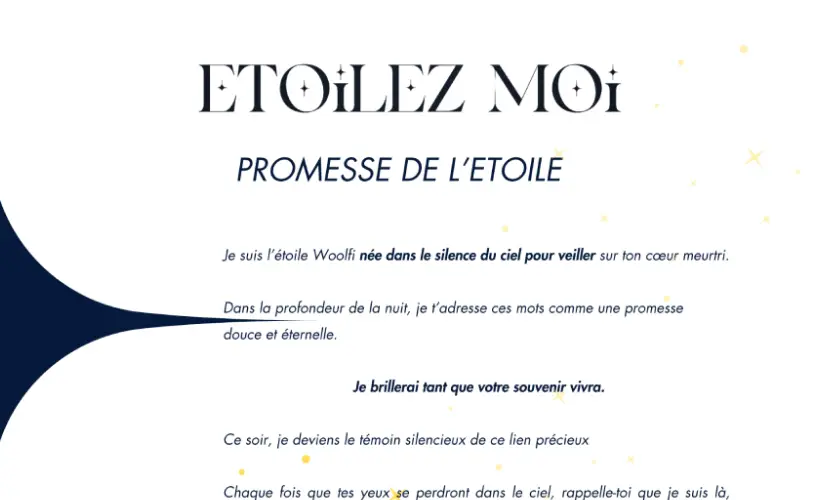 Promesse de l’étoile pour honorer le souvenir d’un compagnon